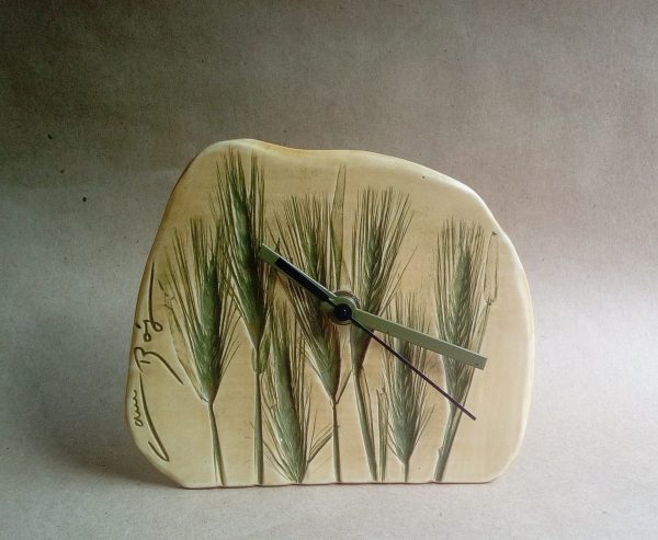 reloj estampado trigo verde